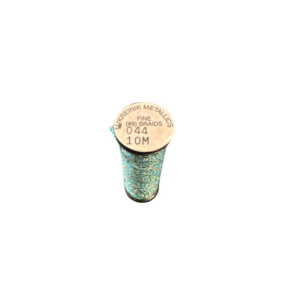 Kreinik Fine #8 Braid 10M Confetti Blue 044 Metallic Embroidery Supply